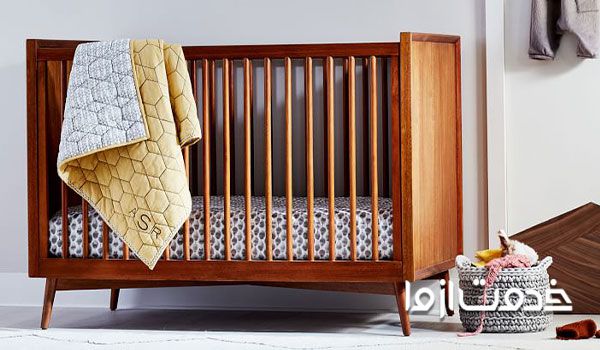 ساخت تخت نوزاد با چوب