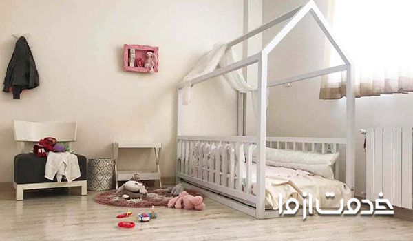 ساخت تخت کودک چوبی ساده