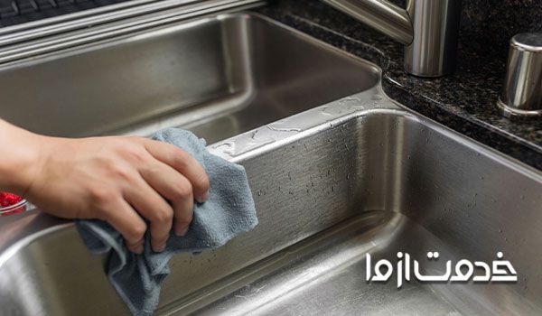 لکه اسید روی استیل