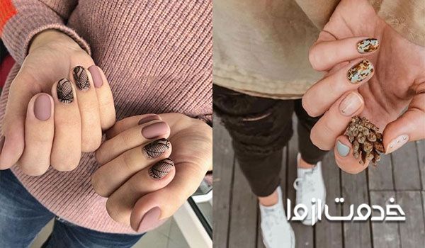 طرح و رنگ ژلیش ناخن پاییزی