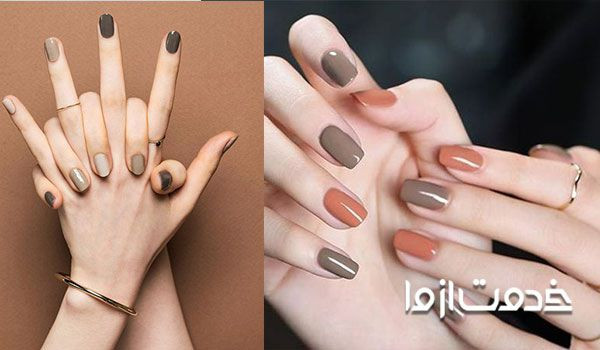 خاص ترین مدل ژلیش ناخن پاییزی