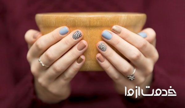 مدل ژلیش ناخن طبیعی با رنگ‌های پاییزی