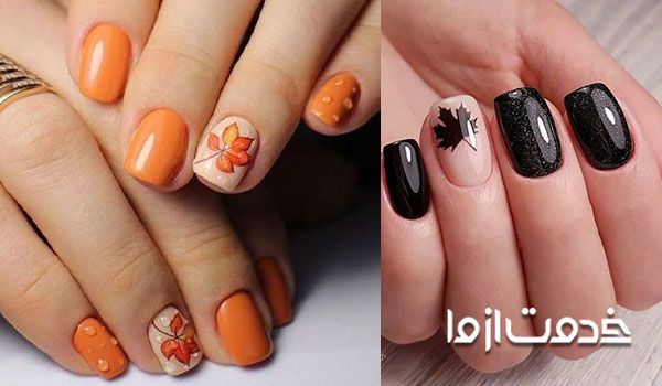 مدل ژلیش ناخن پاییزی