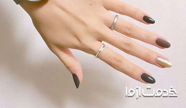 ژلیش ناخن با رنگ زرد، سبز و زرشکی