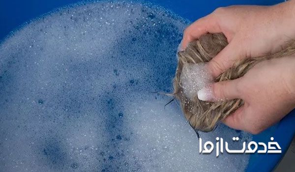 شستن خز مصنوعی با دست