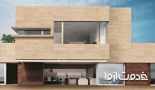 سنگ تراورتن برای اجرای نمای سنگی