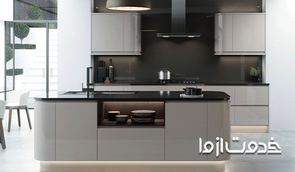 سنگ کابینت مشکی کوارتزی