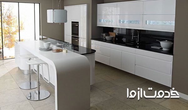 نصب سنگ روی کابینت