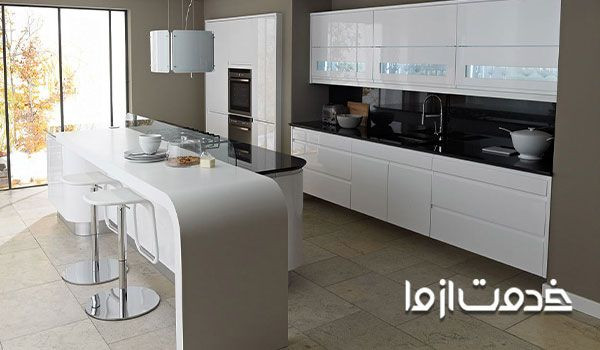 نصب سنگ روی کابینت