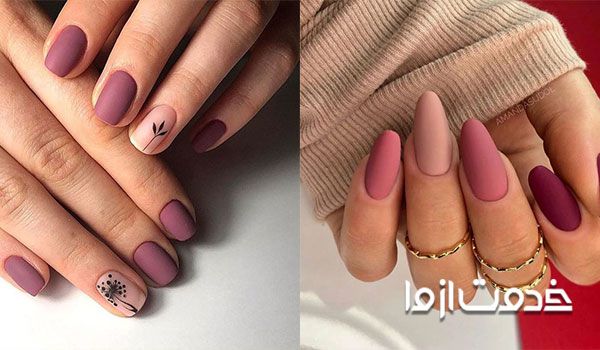 طراحی لاک دو رنگ بر روی ناخن بطور جداگانه 