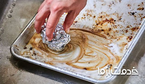 رفع سوختگی سینی فر