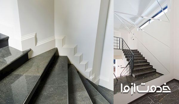 سنگ مرمر و گرانیت برای سنگ کاری راه پله 