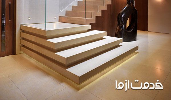 عکس سنگ کاری راه پله
