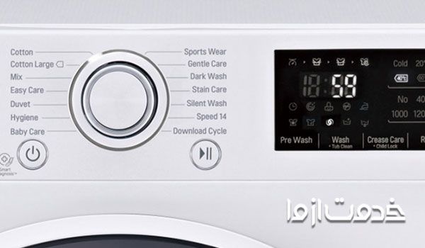 معنی کلمات روی ماشین لباسشویی سامسونگ
