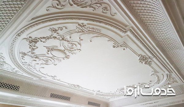 گچبری سقف ساده و شیک