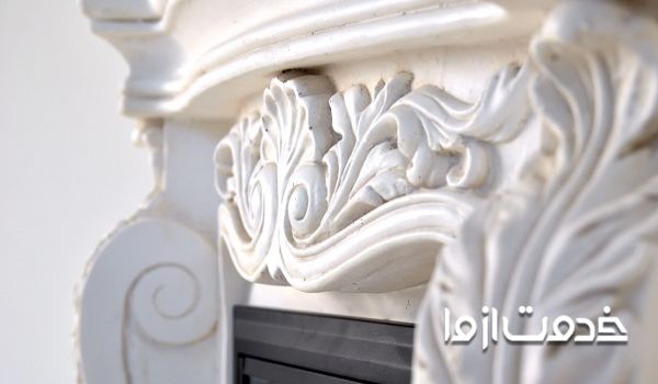 گچ بری شومینه