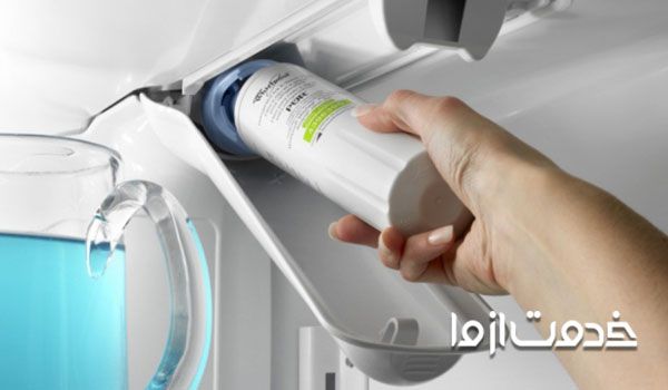 نحوه تعویض فیلتر بیرونی یخچال ساید سامسونگ