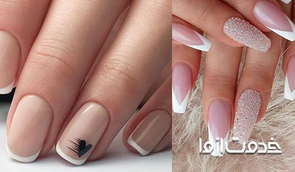 دیزاین فرنچ ناخن با طرح‌های مختلف