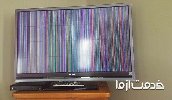 رفع خطوط عمودی روی فلت تلویزیون سونی