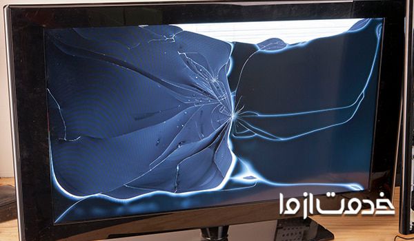 قیمت تعمیر صفحه‌ی فلت شکسته تلویزیون ال جی