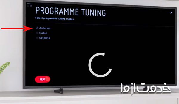 کانال یابی تلویزیون ال جی زبان انگلیسی