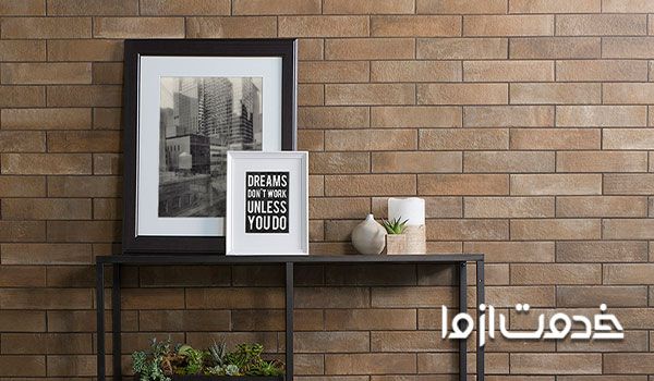 روش نصب سنگ آنتیک روی دیوار گچی