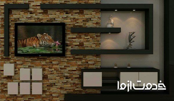 میز تلویزیون با سنگ آنتیک