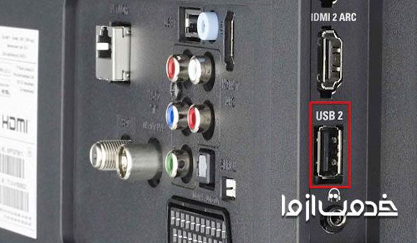 وضعیت پورت‌های USB  در تلویزیون