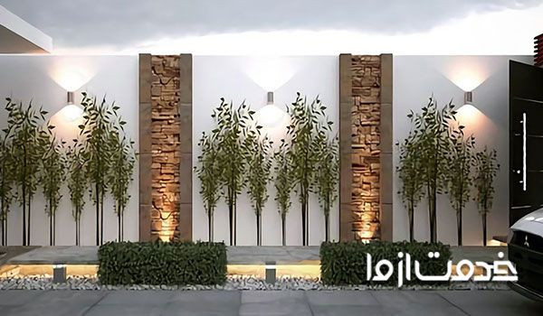 نما سنگ دیوار حیاط