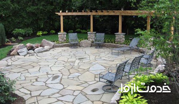 بهترین سنگ برای کف حیاط