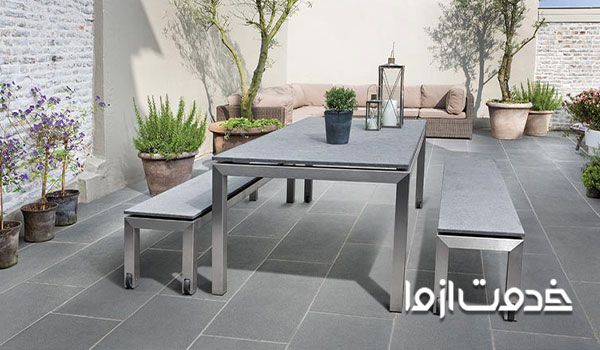 سنگ حیاط برای ساختمان‌های مختلف