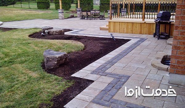 قیمت سنگ فرش حیاط