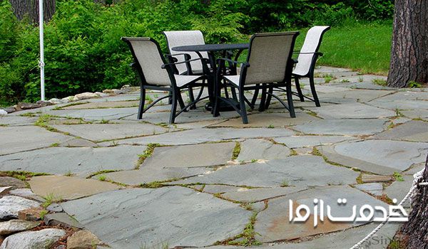 سنگ لاشه برای کف حیاط
