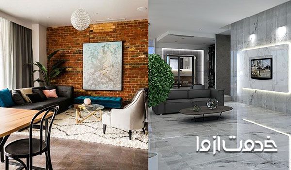 دیوار سنگی خانه برای دکوراسیون داخلی 