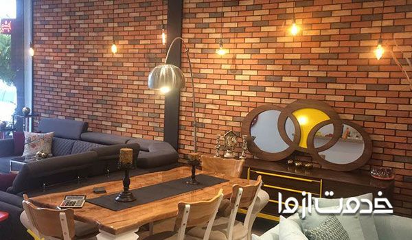 دیوار پوش سنگی از جنس آجر