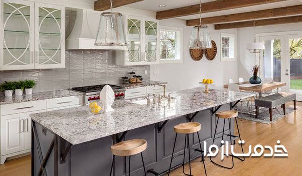 نصب سنگ اسلب کوارتز