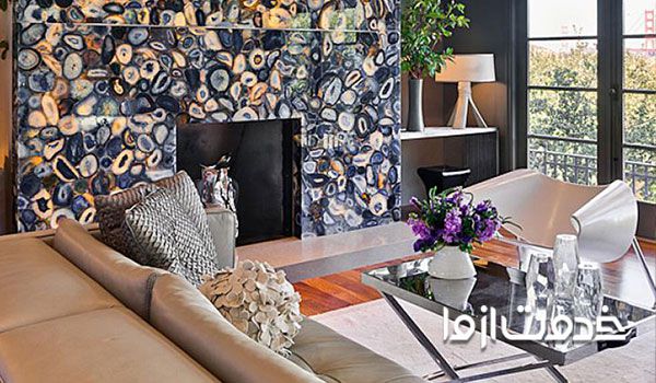 مدل‌های متنوعی از کاربرد سنگ اسلب در دیوار