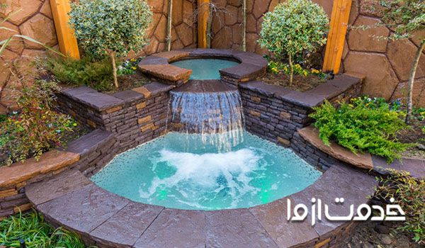 آبنما سنگی ویلایی