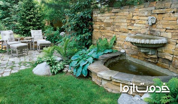 آبنما سنگی دیواری