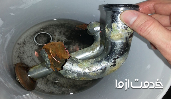 روش باز كردن لوله فاضلاب با اسید