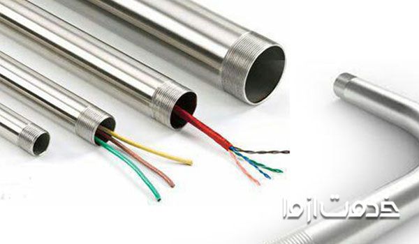 لوله برق فولادی