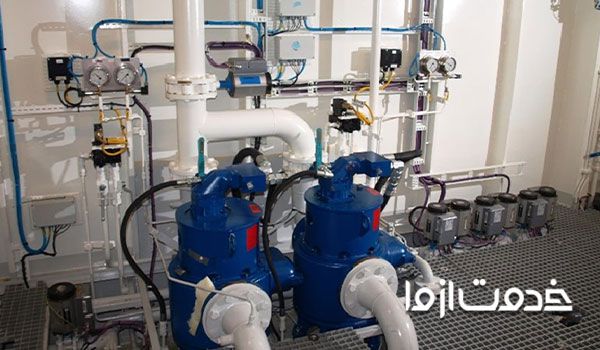  لوله کشی موتورخانه ساختمان