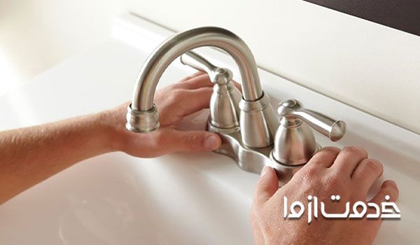 نحوه نصب شیر روشویی
