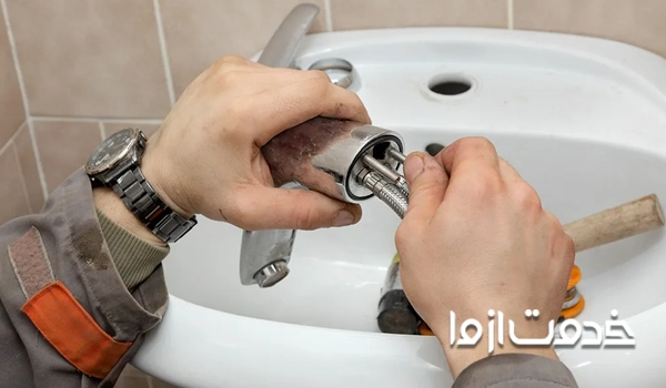 تعمیر هرز شدن شیر اهرمی