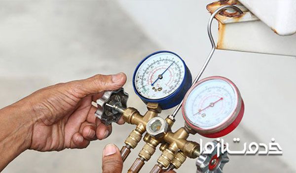 فشار گاز کولر گازی
