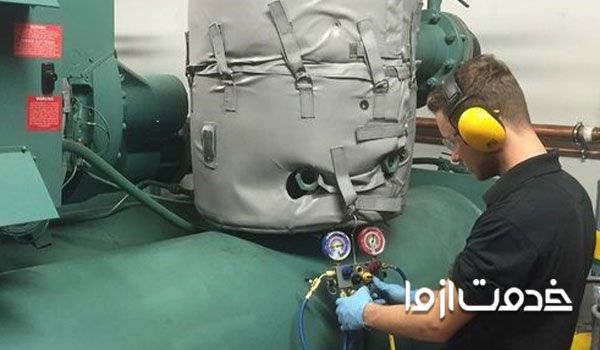 شارژ کافی برای مبرد دستگاه چیلر تراکمی