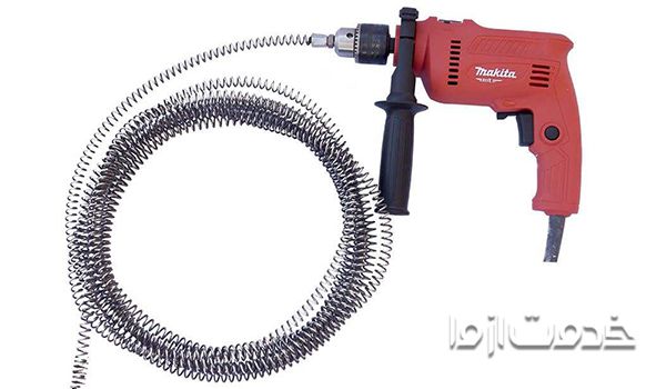 فنر لوله بازکنی با دریل
