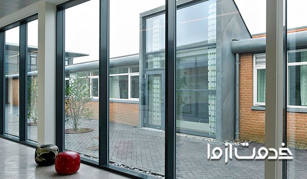 مراحل نصب شیشه میرال