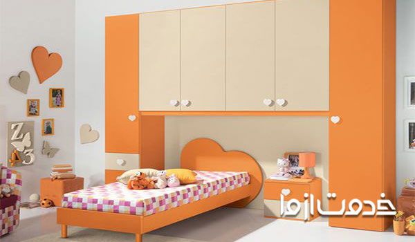 رنگ اتاق خواب کودک نارنجی