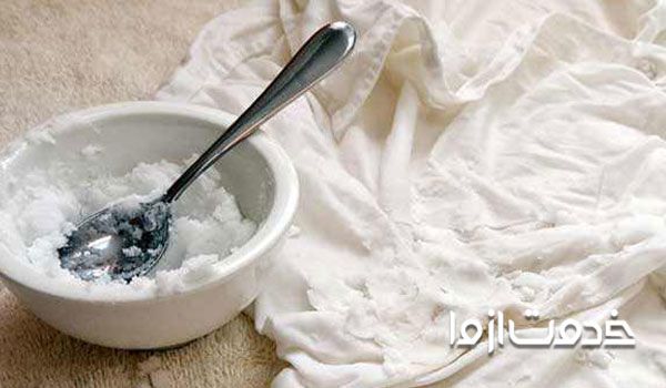 از بین بردن لکه های عرق با جوش شیرین